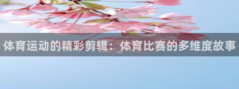 杏悦22体育：体育运动的精彩剪辑：体育比赛的多维度故事